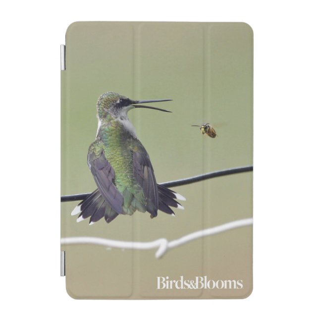 Hummingbird & Honey Bee iPad Mini Cover (Front)