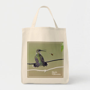Hummingbird & Honey Bee Tote Bag