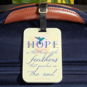 Hummingbird Hope - Luggage tag