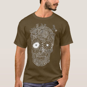 Hummingbird human head skeleton Art T-Shirt