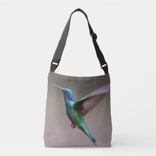 Hummingbird in Flight Crossbody Bag