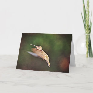Hummingbird in Flight Note Card