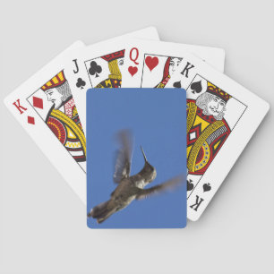 Hummingbird in Flight Poker Cards