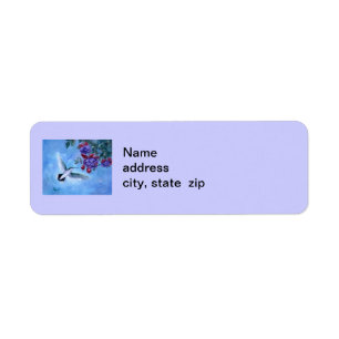 Hummingbird In Flight Return Address Labels