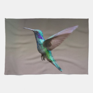 Hummingbird in Flight Towel