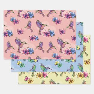 Hummingbird in Flight Wrapping Paper Sheets