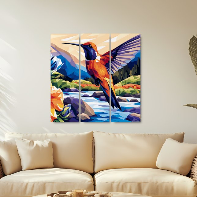 Hummingbird in Mountains Wall Art (Creator Uploaded)
