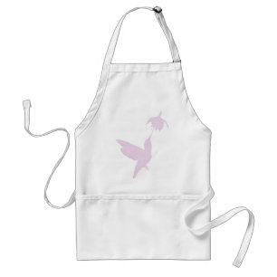 Hummingbird In Silhouette Adult Apron