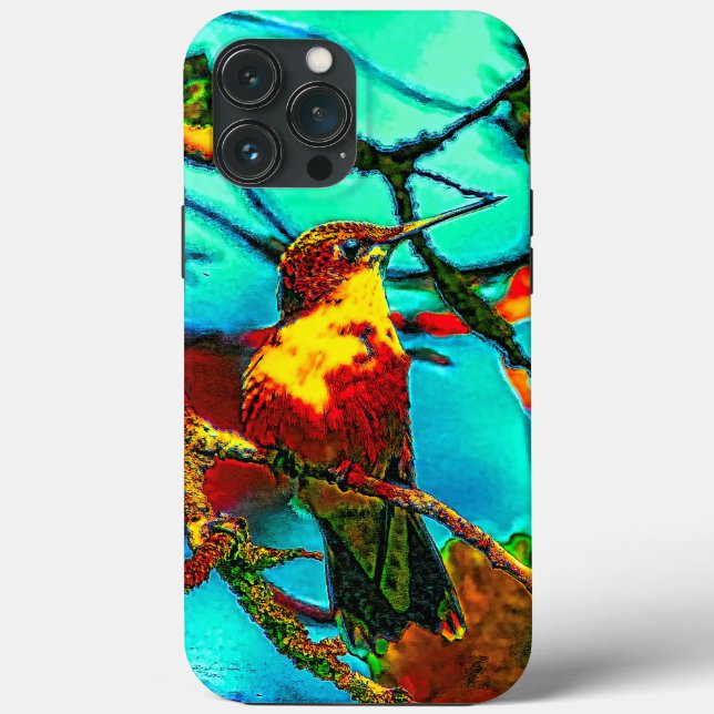 Hummingbird In The Garden Case-Mate iPhone Case (Back)