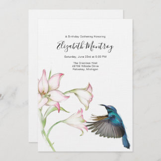 Hummingbird Invitation