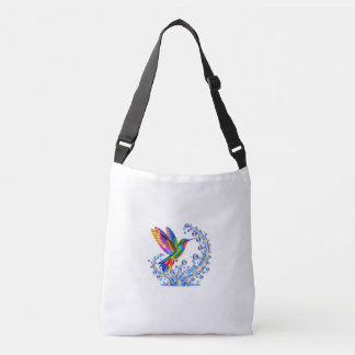 Hummingbird Jewel Fountain of Sparkling Colors Crossbody Bag