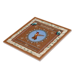 Hummingbird Joy Energy Ceramic Tile