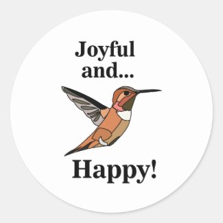 Hummingbird Joyful And Happy Bird Lover 