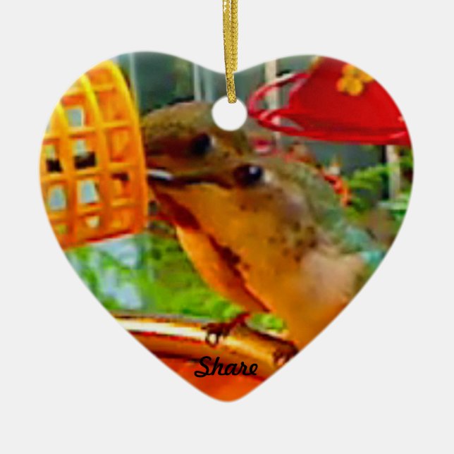 Hummingbird Keepsake Ornament (Front)