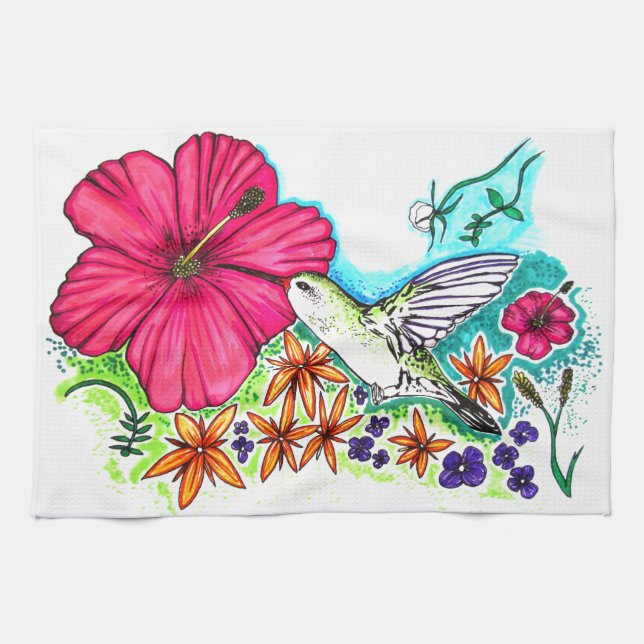 Hummingbird Kitchen Towel (Horizontal)