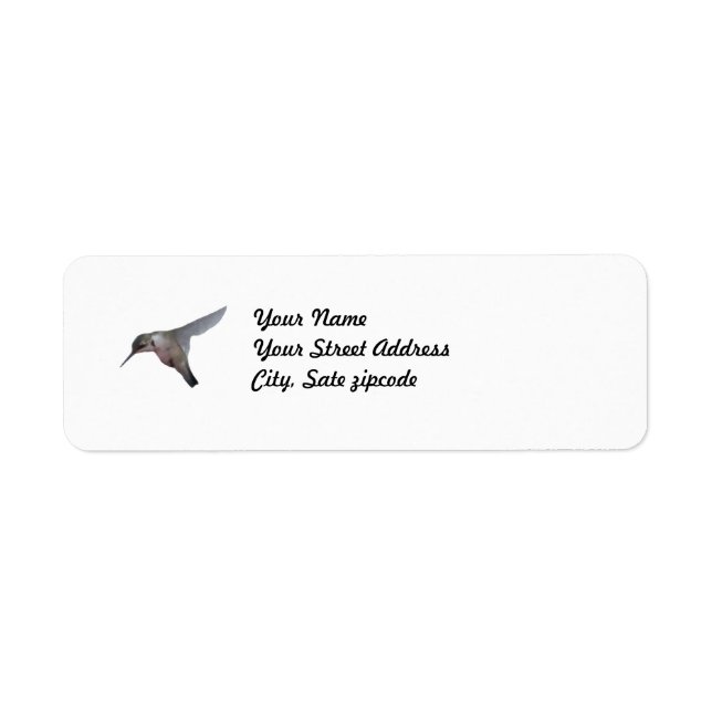 Hummingbird Label (Front)