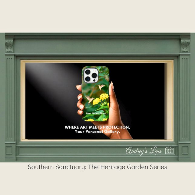 Hummingbird & Lantana Floral iPhone Case (Creator Uploaded)