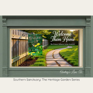 Hummingbird & Lantana Pollinator Floral Garden Flag