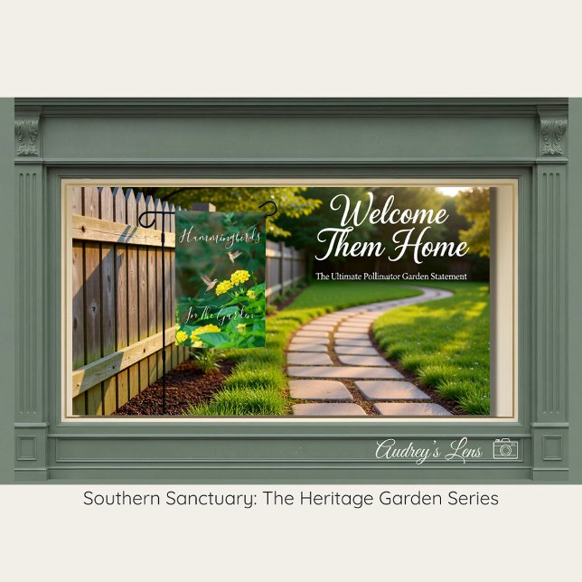 Hummingbird & Lantana Pollinator Floral Garden Flag (Creator Uploaded)