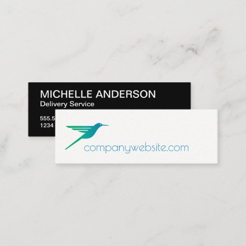 Hummingbird Logo Mini Business Card