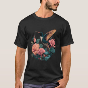 Hummingbird Lover Motif Colorful Tropical Animal A T-Shirt