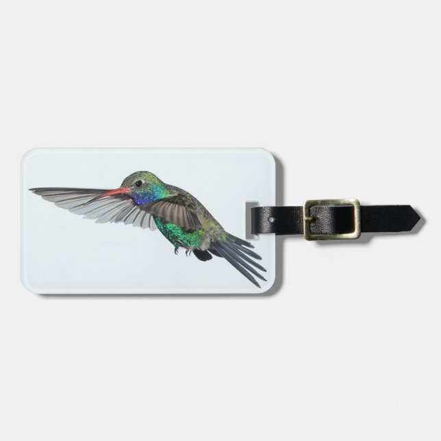 Hummingbird Luggage Tag (Front Horizontal)