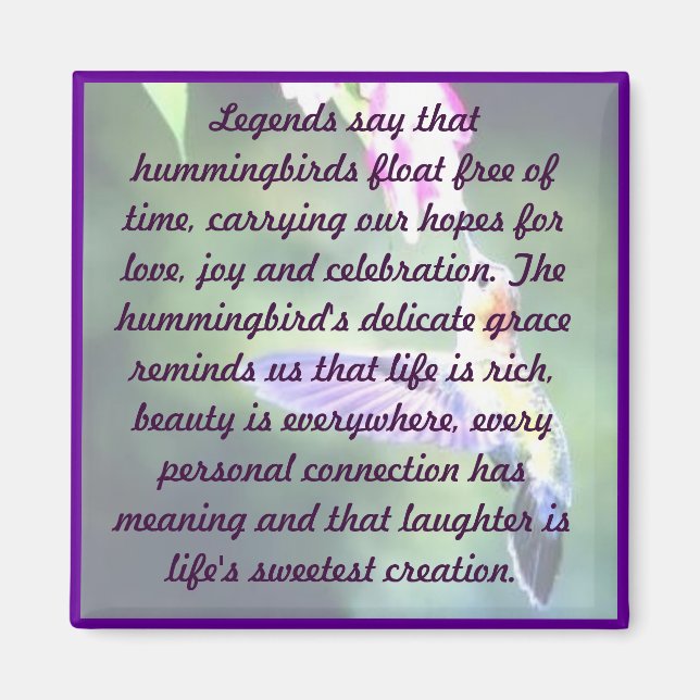 Hummingbird Magnet (Front)