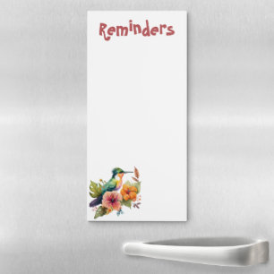 Hummingbird Magnetic Notepad