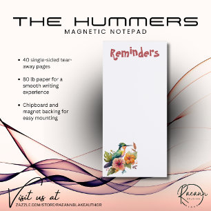 Hummingbird Magnetic Notepad