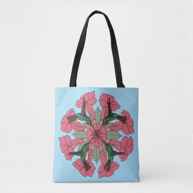 Hummingbird Mandala- tote (Front)