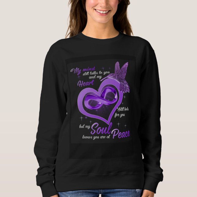 Hummingbird  Mind Heart Soul Peace  Apparel Sweatshirt (Front)