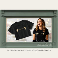 Hummingbird Mommy To Be Shirt | Baby Shower