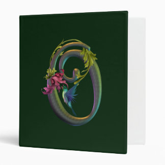 Hummingbird Monogram O 3 Ring Binder