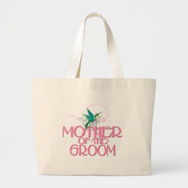 Hummingbird Mother of the Groom Large Tote Bag (Front)