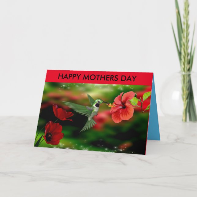 Hummingbird Mothers day card (Front)