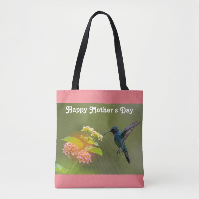 Hummingbird Mother's Day Tote Bag (Front)