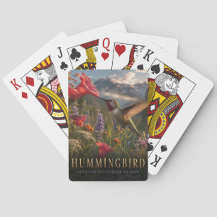 Hummingbird Mountain Meadow ANIMALS Poker Cards