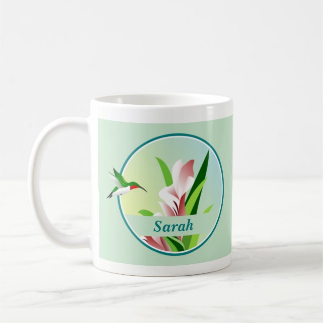 Hummingbird Name Mug (Left)