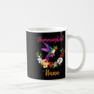 Hummingbird nana floral bird bow tie lover mother' coffee mug
