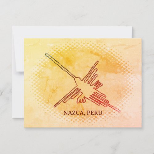 Hummingbird Nazca Geoglyph Peru Postcard