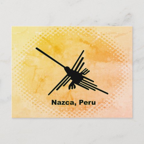 Hummingbird Nazca Geoglyph Peru Postcard