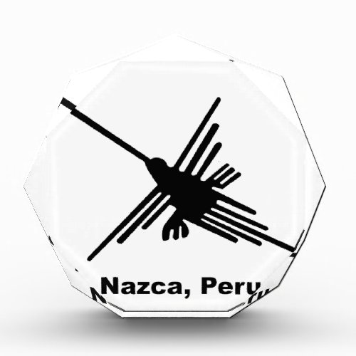 Hummingbird Nazca Peru Acrylic Award