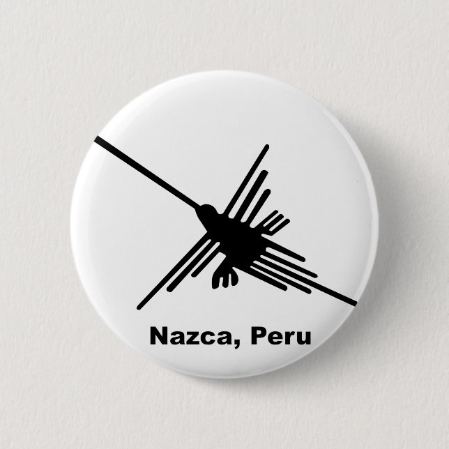 Hummingbird Nazca, Peru Button (Front)