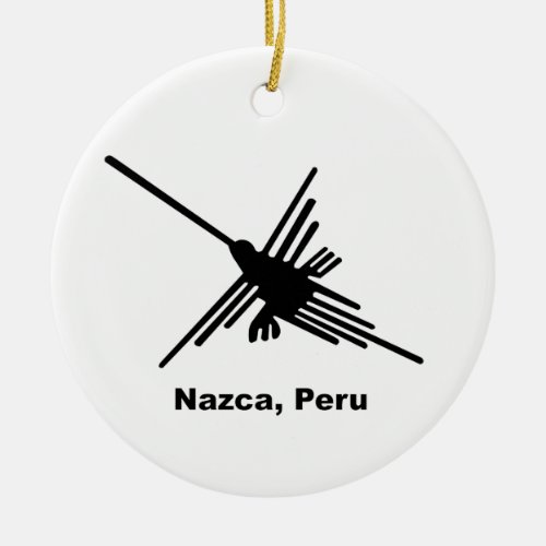 Hummingbird Nazca Peru Ceramic Ornament