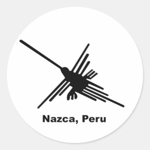 Hummingbird Nazca, Peru Classic Round Sticker