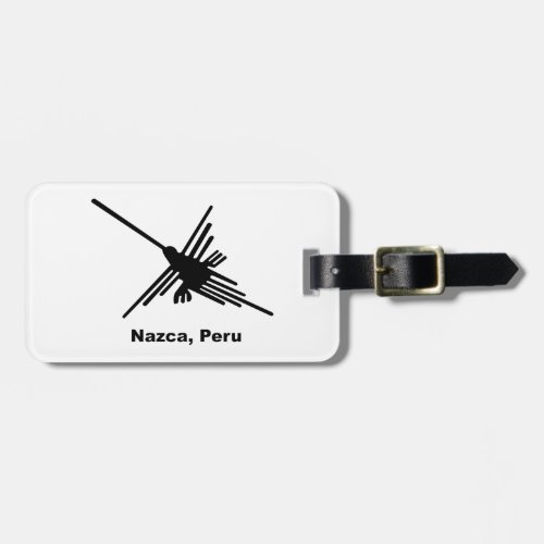 Hummingbird Nazca Peru Luggage Tag