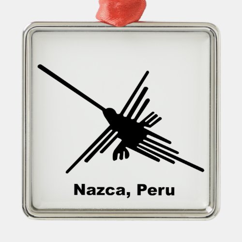 Hummingbird Nazca Peru Metal Ornament