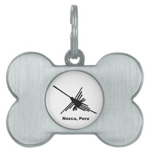 Hummingbird Nazca Peru Pet Name Tag