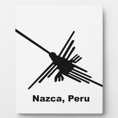 Hummingbird Nazca Peru Plaque