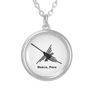 Hummingbird Nazca, Peru Silver Plated Necklace